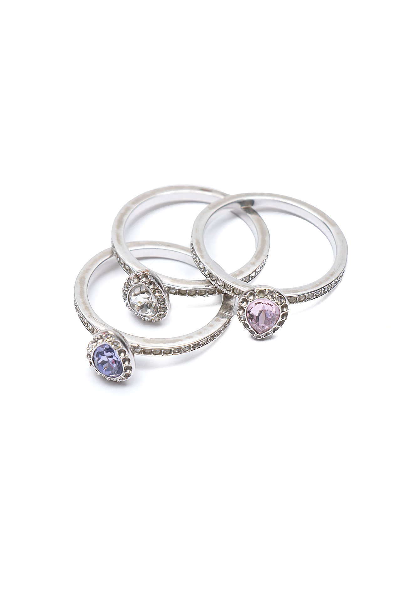 Купить Кольцо Swarovski 3 КОЛЬЦА в СПб | NewLife.moda